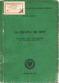 Piotr Sawicki "La España de hoy. Antología para estudiantes de Filología Romanica", Wydawnictwa Uniwersytetu Wrocławskiego, Wrocław 1975.