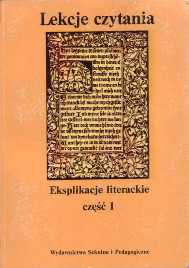 Władysław Dynak, Aleksander Wit Labuda (red.) "Lekcje czytania. Eksplikacje literackie – część 1", Wydawnictwa Szkolne i Pedagogiczne, Warszawa 1991.