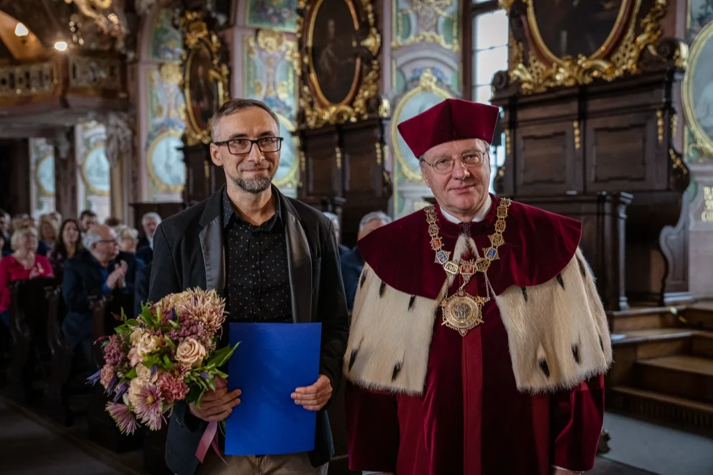 Tomasz Szymański i Rektor UWr