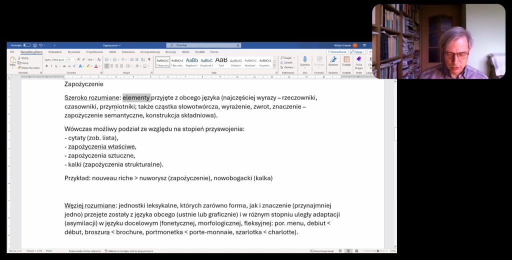 prof. UWr dr hab. W. Ucherek
