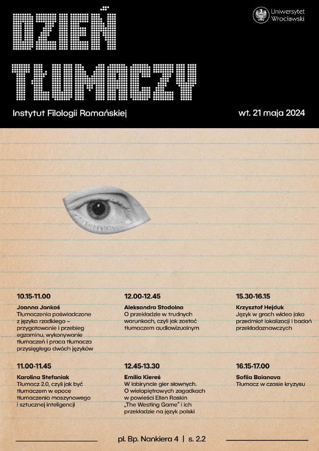 Dzień Tłumaczy 2024 plakat