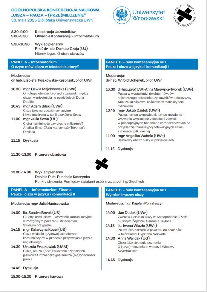 program konferencji