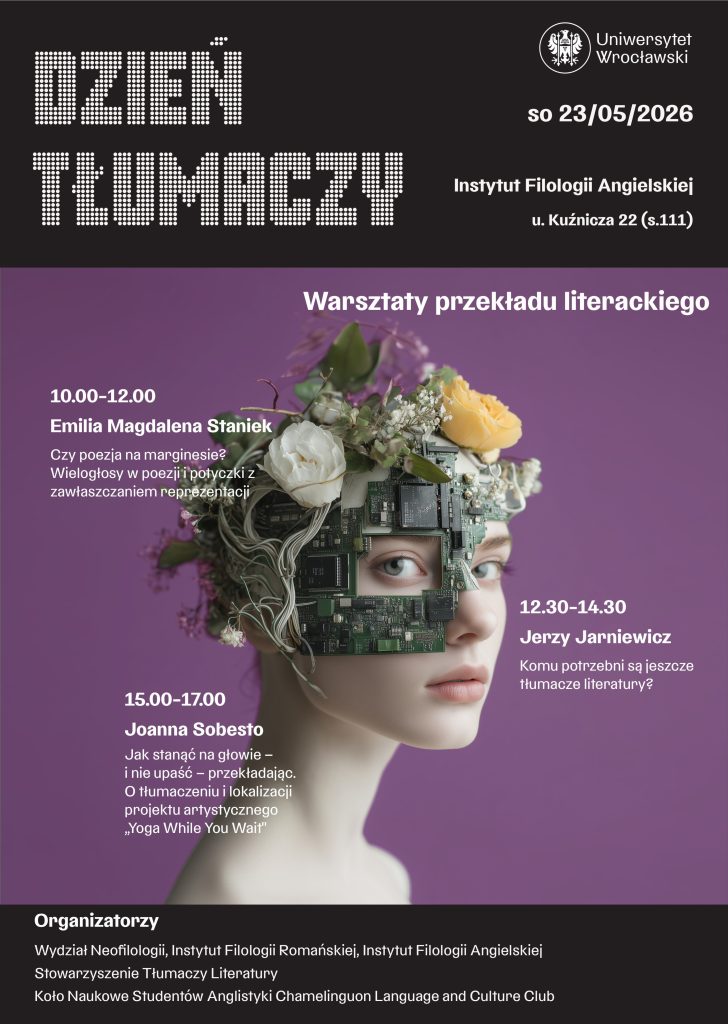 Dzień Tłumaczy warsztaty 23 maja 2026 plakat